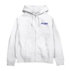 髙山珈琲デザイン部のレトロポップロゴ(青) Zip Hoodie