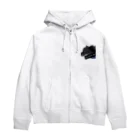 SASARiNS のThe black dog Zip Hoodie