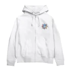 YmMy_shopのぱんたま　ウィンターver Zip Hoodie