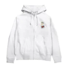 ＋Whimsyの魚市場ねこ Zip Hoodie