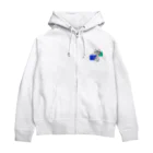 まるねこのねこグッズ(アメショブルー) Zip Hoodie