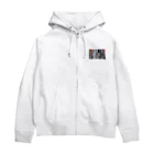 ohakoyaのHAGIRE Zip Hoodie