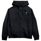 BlackWidowのBlackWidow-Rig-Logo-Turquoise Zip Hoodie