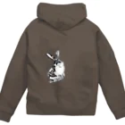 兔月夜/RabbitMoonNightのかたよりまふ Zip Hoodie