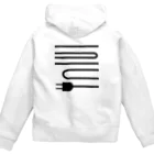 日々碌ストアの充電 Zip Hoodie