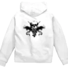 KNOCKのskull wing 1 Zip Hoodie