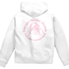 ガレージシェイクダウンのSD鬼っ子ピンク文字 Zip Hoodie