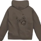 yötön yöのびばへろパーカー(黒) Zip Hoodie