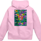 PSYCHEDELIC ART Y&Aのかくせい！ Zip Hoodie