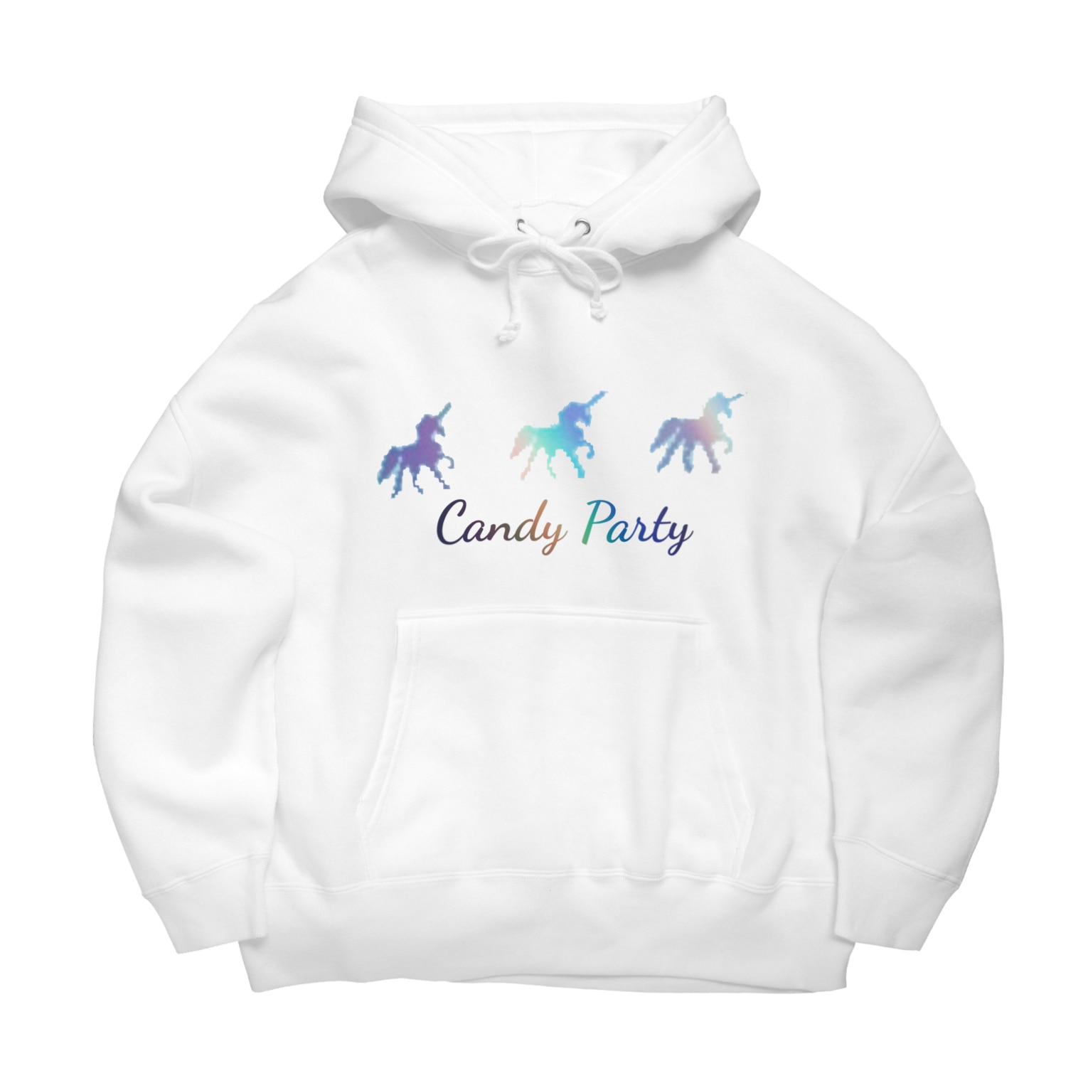 夢色ユニコーン Candypartyのビッグシルエットパーカー通販 夢色ユニコーン Candypartyのビッグシルエットパーカー通販