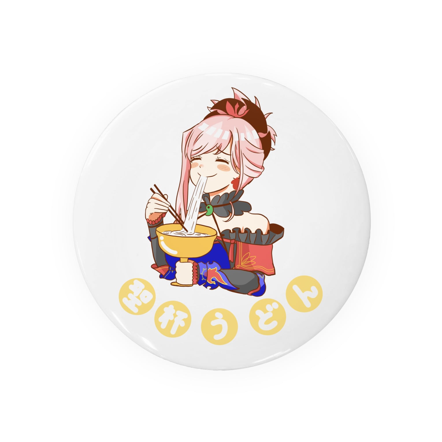 Fgo 宮本武蔵 イラスト うどん 缶バッチ Badges By あきは