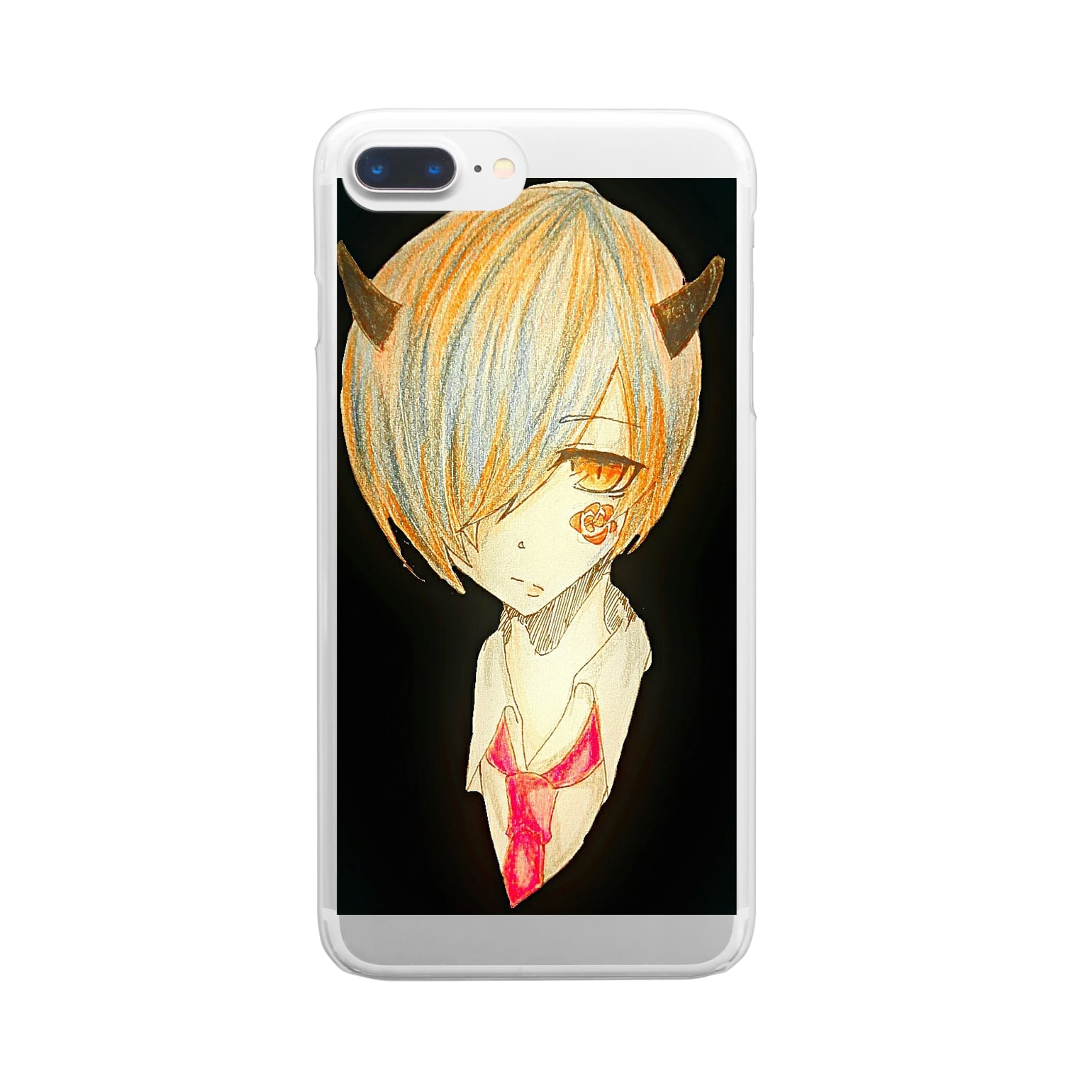 黒鬼薔薇 Clear Smartphone Cases Iphone By 幻想真紅 Hiori Suzuri