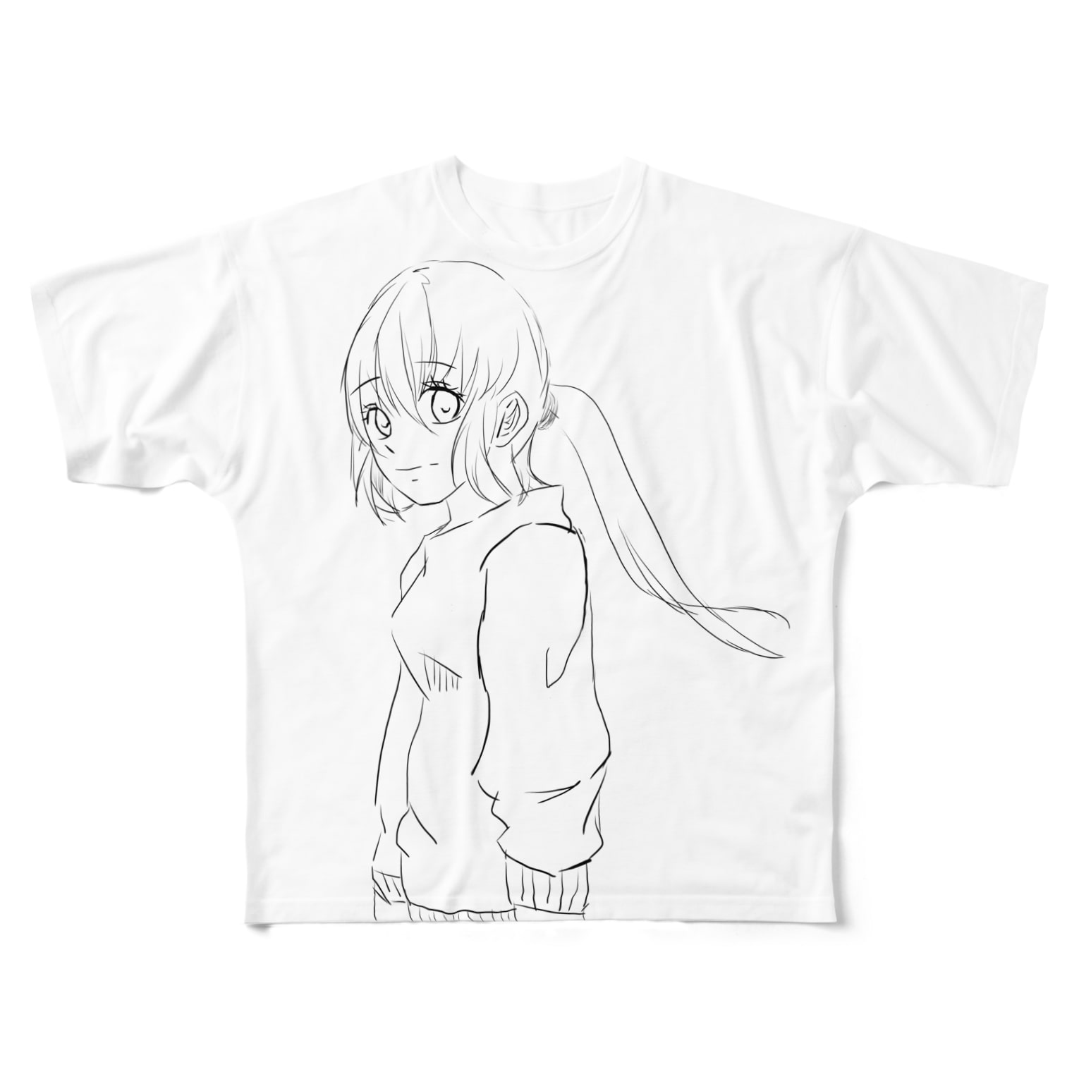 イラスト女の子2 Cookiesanのフルグラフィックtシャツ通販 Suzuri