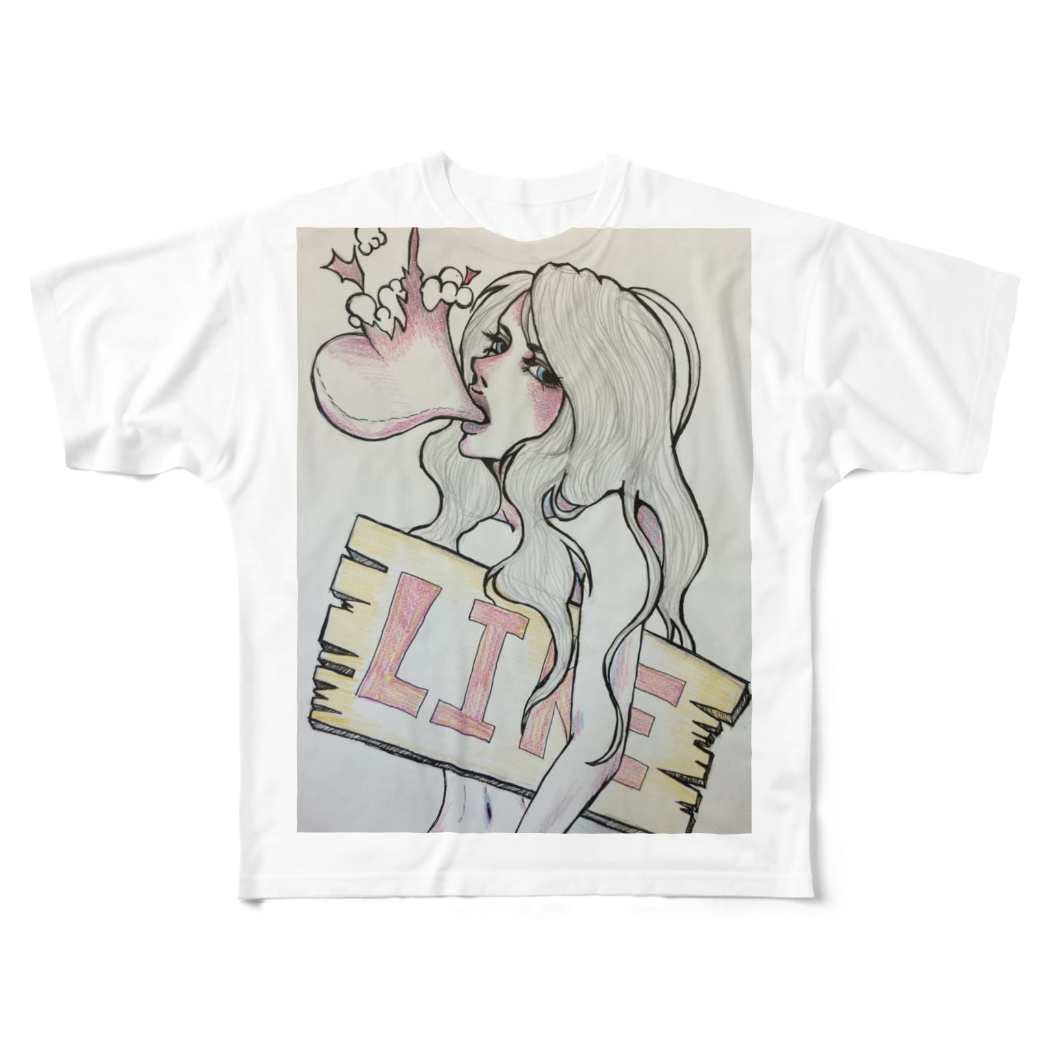 オリジナルイラストtシャツ Secret Code Moon Lotas10 のフル オリジナルイラストtシャツ Secret Code Moon Lotas10 のフル