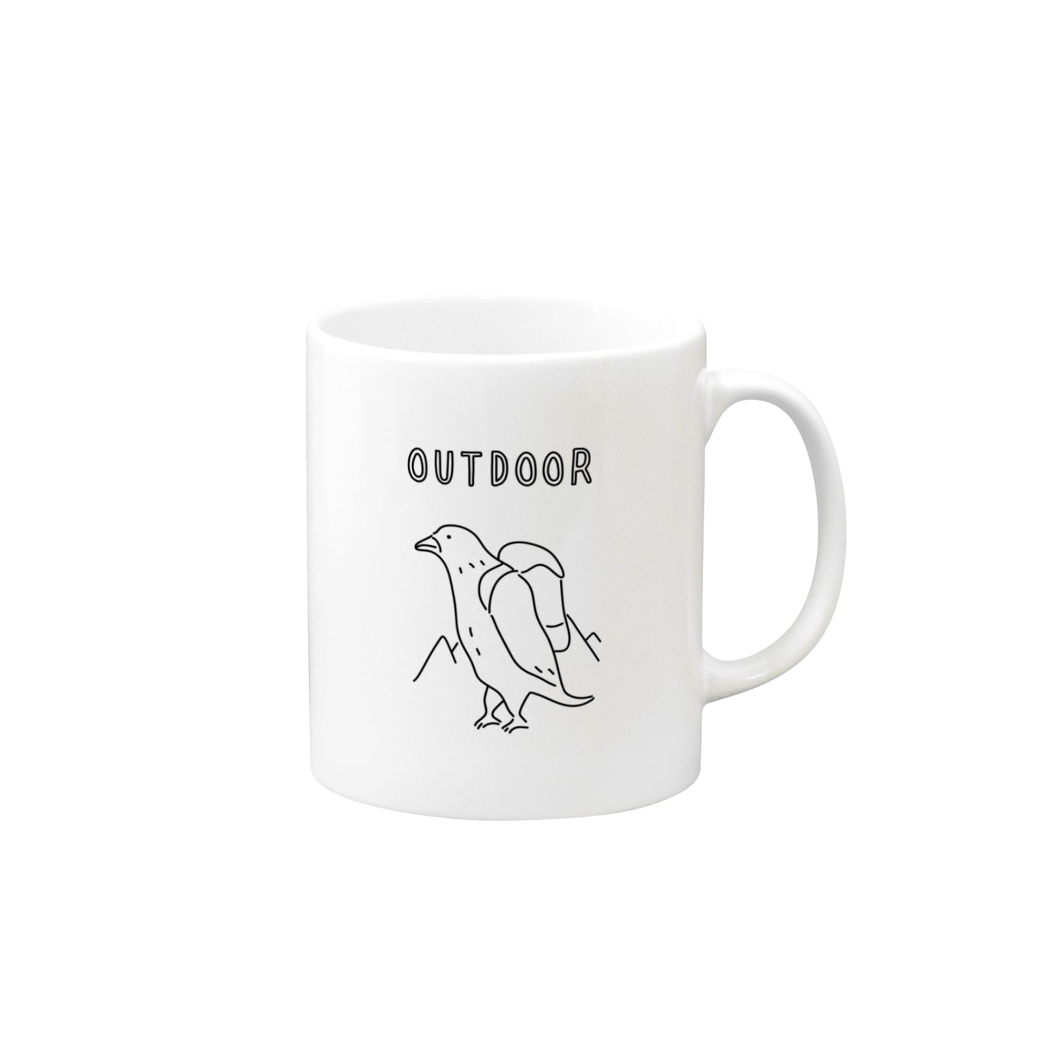 鳥 アウトドア 山登り キャンプ イラスト Aliviostaのマグカップ通販 鳥 アウトドア 山登り キャンプ イラスト Aliviostaのマグカップ通販