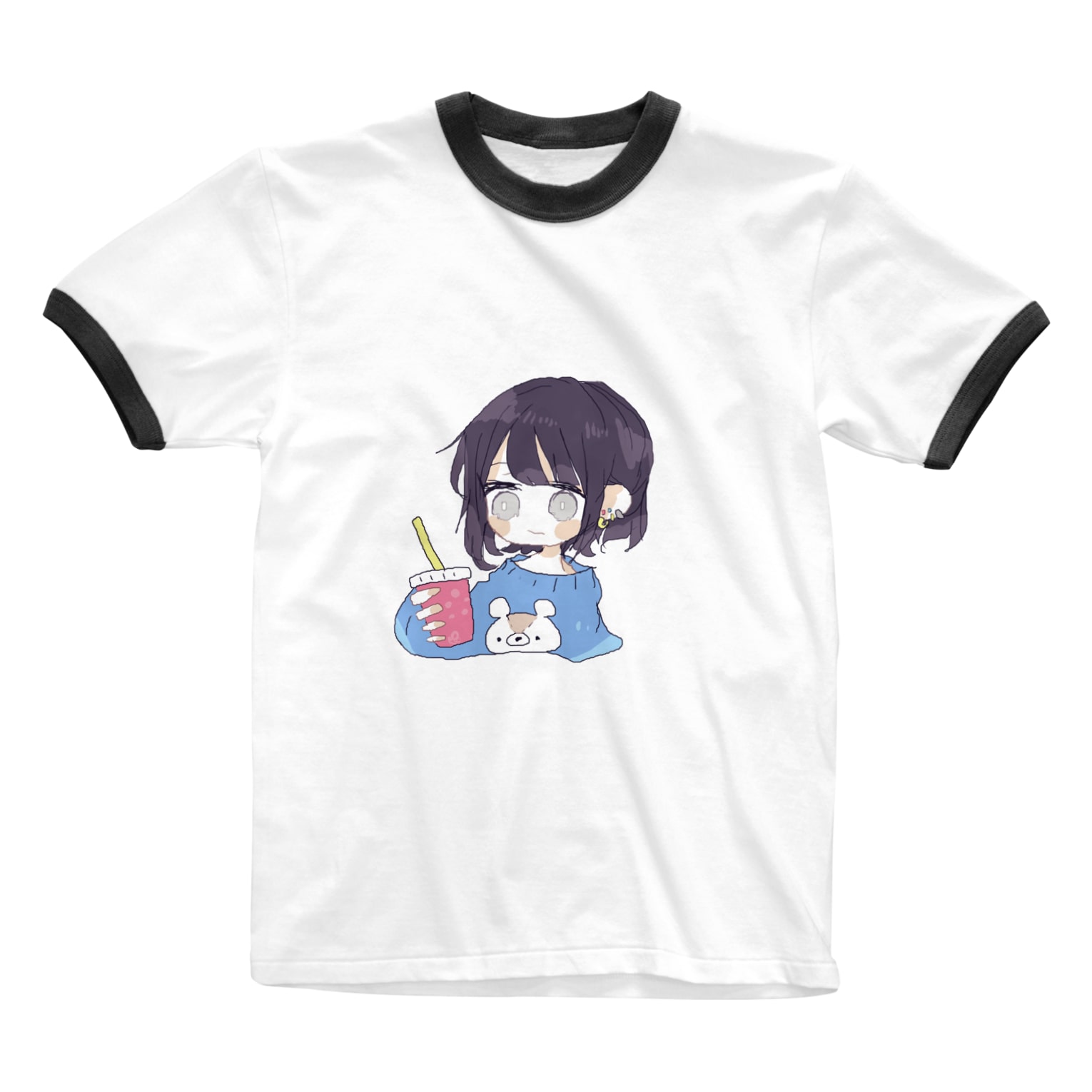 ブルーな気分 Pprてんと Ppr6 のリンガーtシャツ通販 Suzuri スズリ