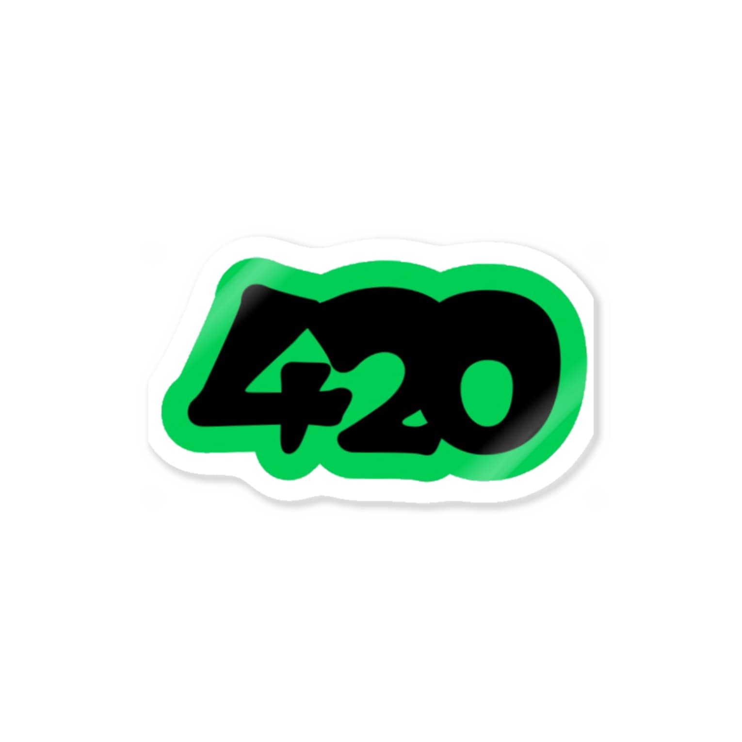 420 Simple Logo 420gnj 420gnj のステッカー通販 Suzuri