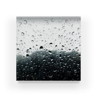 雨 アクリルブロック