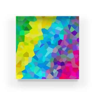 モザイク５color Acrylic Block