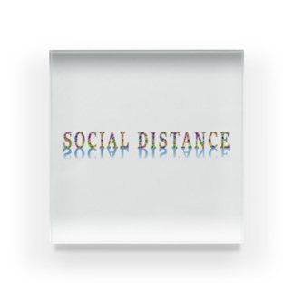 SOCIAL DISTANCE Acrylic Block
