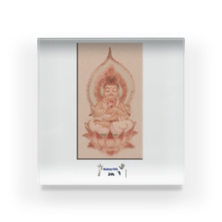 五百幼童経の世界 仏画 008：Buddha A3-2 003 Acrylic Block