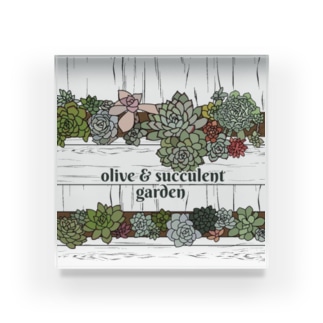 Olive&SucculentGarden公式グッズ Acrylic Block