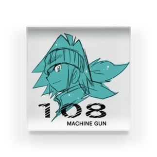 108 MACHINE GUN Acrylic Block