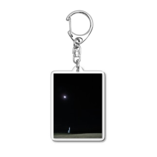 夜に光る灯台 Acrylic Key Chain
