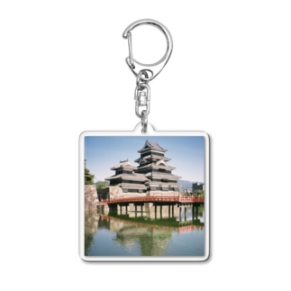 松本城の写真 Acrylic Key Chain