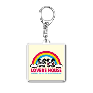 LOVERS HOUSE 虹と雲メリーアンドケン　イエロー Acrylic Key Chain