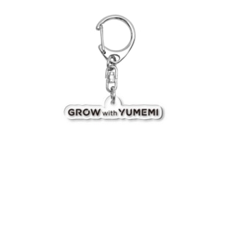GROW with YUMEMI（黒） Acrilc Key Chain