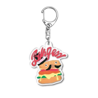 Burgerさん Acrylic Key Chain