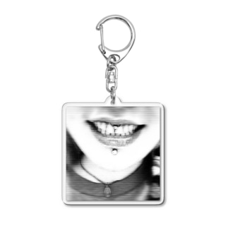 Piercing Smile Acrylic Key Chain