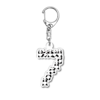 大阪ぱんだ7周年記念イラスト3 Acrylic Key Chain