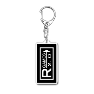 R-GAMESの2代目ロゴ Acrylic Key Chain