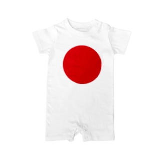 日本 JAPAN 国旗 日の丸 赤丸 Baby Rompers