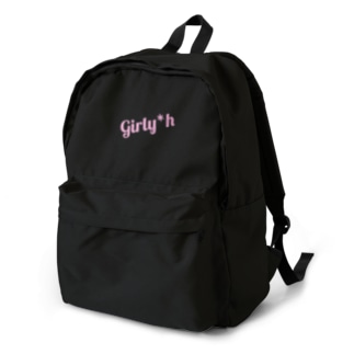 Girly*hロゴ(pink) Backpack