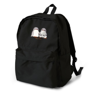 ふたごのジェンツーペンギン(ロゴあり) Backpack