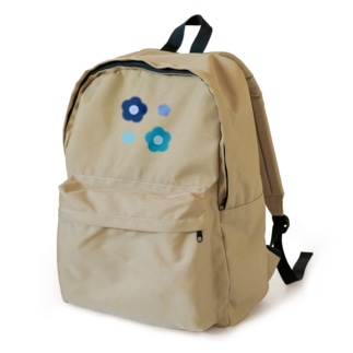 青色と水色の花 Backpack