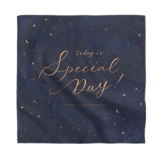 Today is Special Day （宇宙ネイビー） Bandana