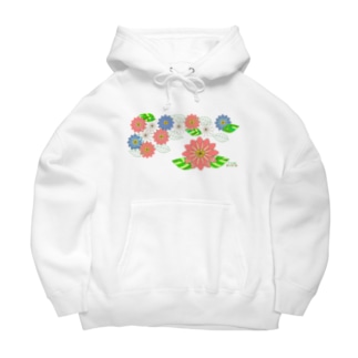 Stained glass flowers　～side～ Big Hoodie