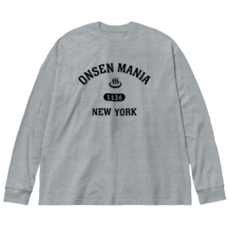 ONSEN MANIA (ブラック) Big Long Sleeve T-Shirt