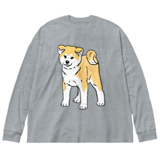 秋田犬の展覧会立ち込み練習 春風工房 Harukaze Koubou のビッグシルエットロングスリーブtシャツ通販 Suzuri スズリ