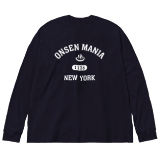 ONSEN MANIA (ホワイト) Big Long Sleeve T-Shirt
