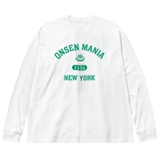 ONSEN MANIA (グリーン) Big Long Sleeve T-Shirt