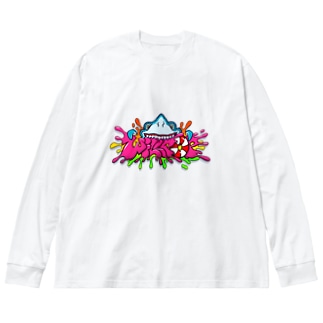 WILLPOPロゴ(サメ) Big Long Sleeve T-shirt