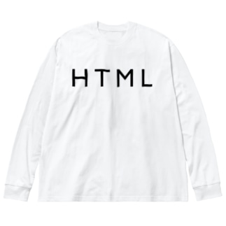HTML（黒文字） Big Long Sleeve T-shirt