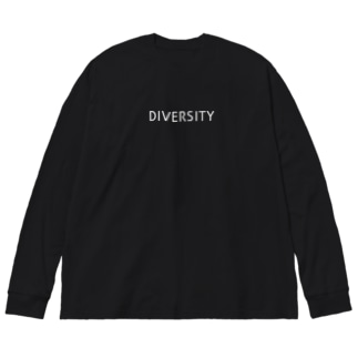 【 白 】 DIVERSITY - 多様性 Big Long Sleeve T-Shirt