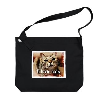 I love cats ② Big Shoulder Bag