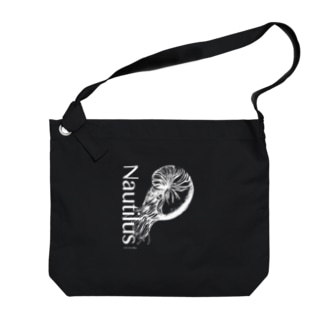 オウム貝（Nautilusロゴ入りホワイト） Big Shoulder Bag